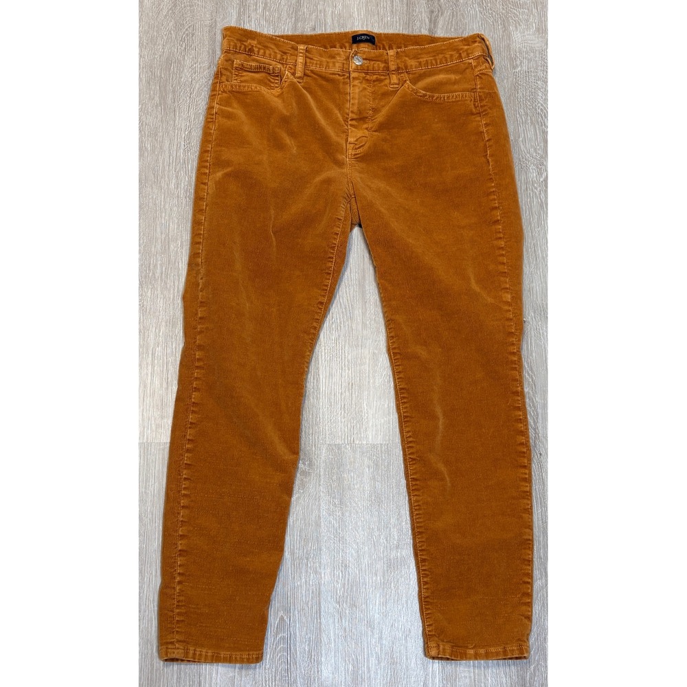 J.Crew Womens Skinny Corduroy Pants Caramel Brown Size 29 BK381‎ FA22